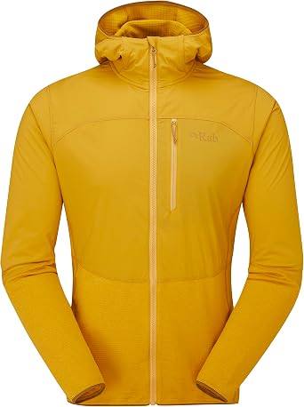 Rab Mens Ascendor Summit Full-Zip Lightweight Hooded Fleece Jacket for Climbing, Hiking, Mountaineering