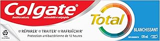 Colgate Total Clean Toothpaste - Original Clean Mint - Professional Teeth Whitening with Sensitivity and Enamel Protection for a Fresh Clean Smile - Dentifrice for Daily Oral Care 120 mL