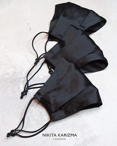 Miniatura 6 de KARIZMA Beverly Hills - Paquete de colección de mascarillas de seda de diseñador de moda para mujer. Máscaras de seda de morera real