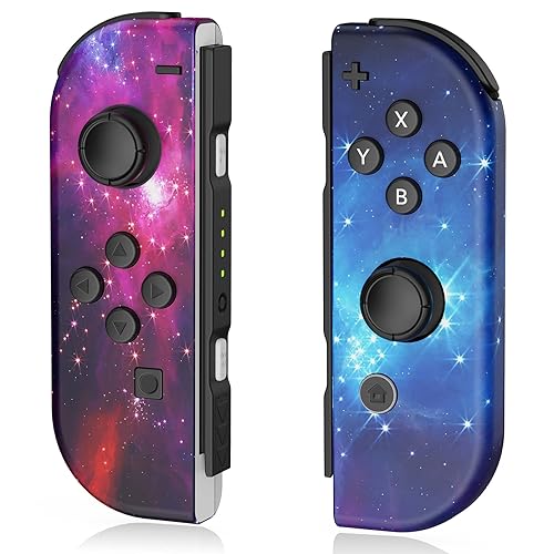 Moonag Controller for Nintendo Switch, Replacement Wireless Controllers with Dual VibrationWake-upMotion Control Cool Controller