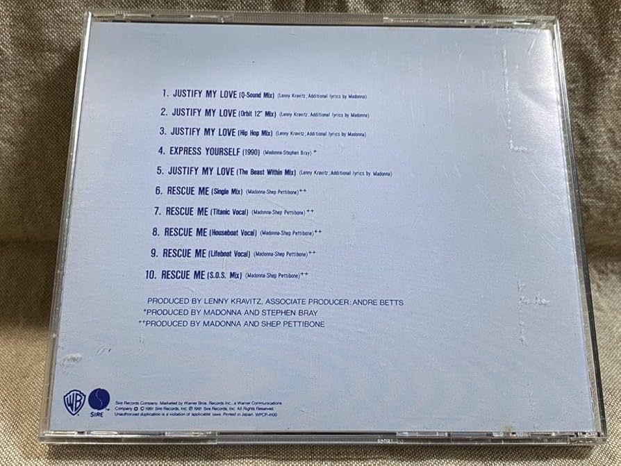 Amazon.co.jp: MADONNA - RESCUE ME ALTERNATE MIX WPCP-4100 CSR刻印 
