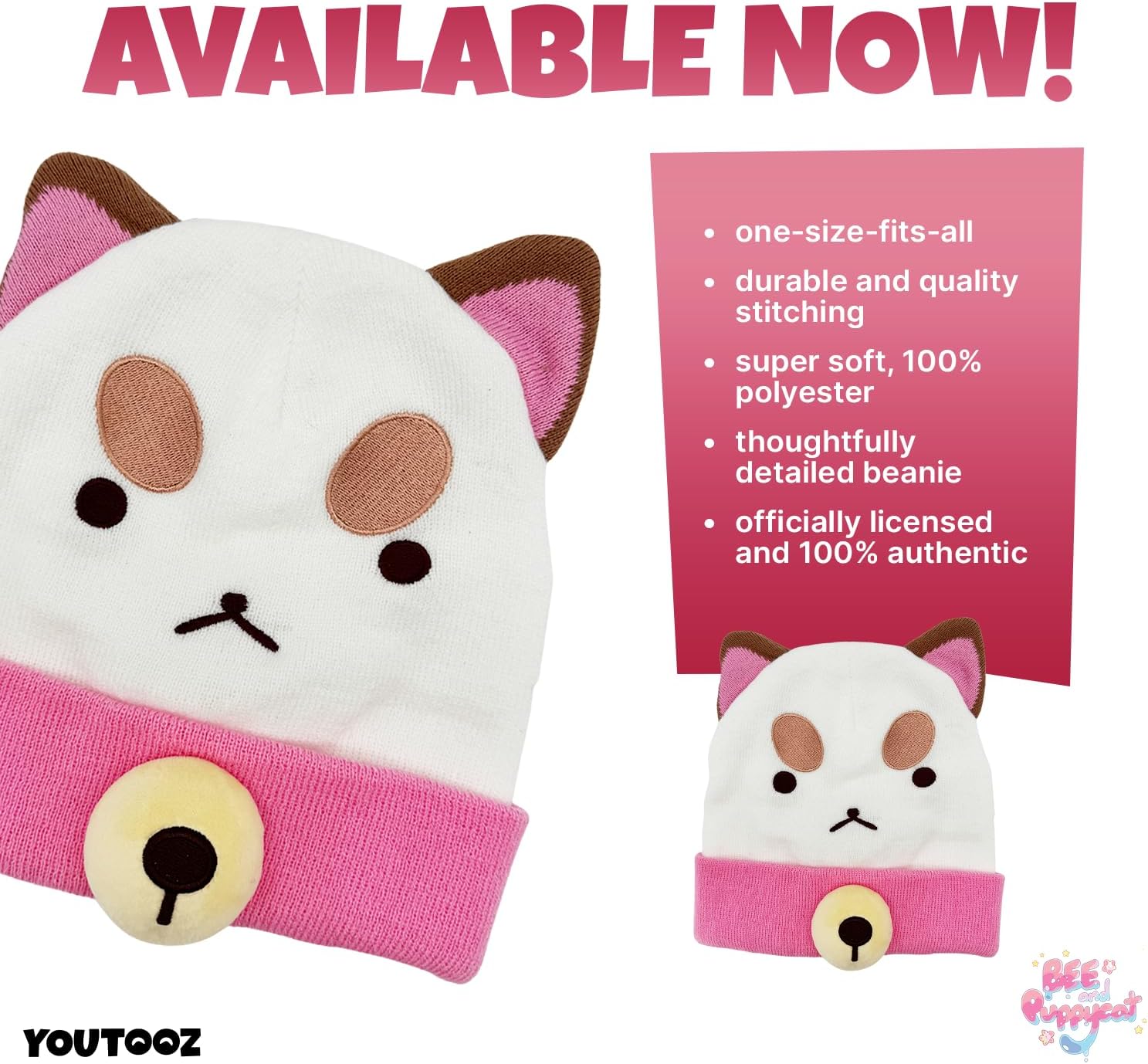 Youtooz Puppycat Beanie Plush Pink