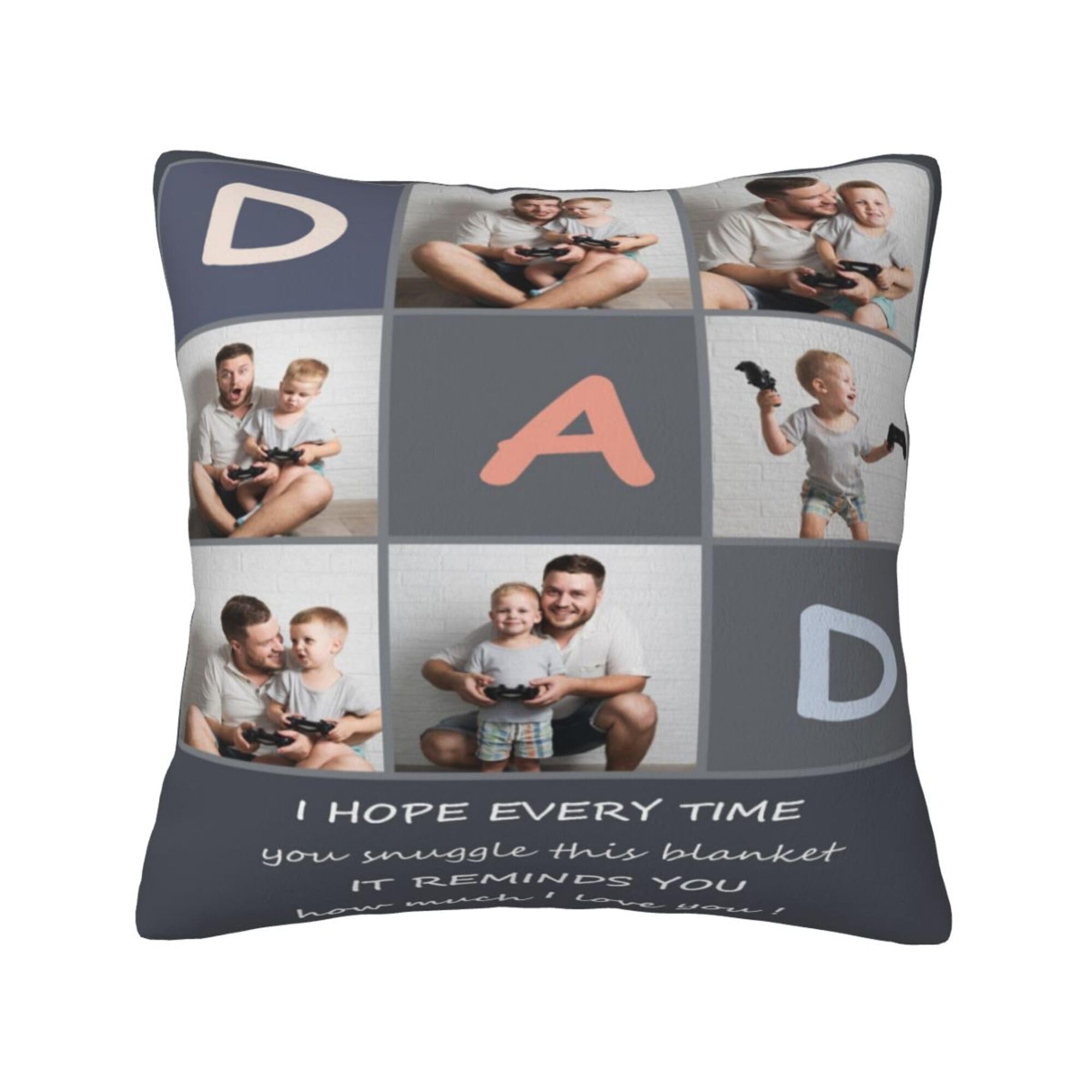 NGGBBDYGB Personalized Pillow 18x18 Case Customized Throw Pillow Cover Photo Pillow
