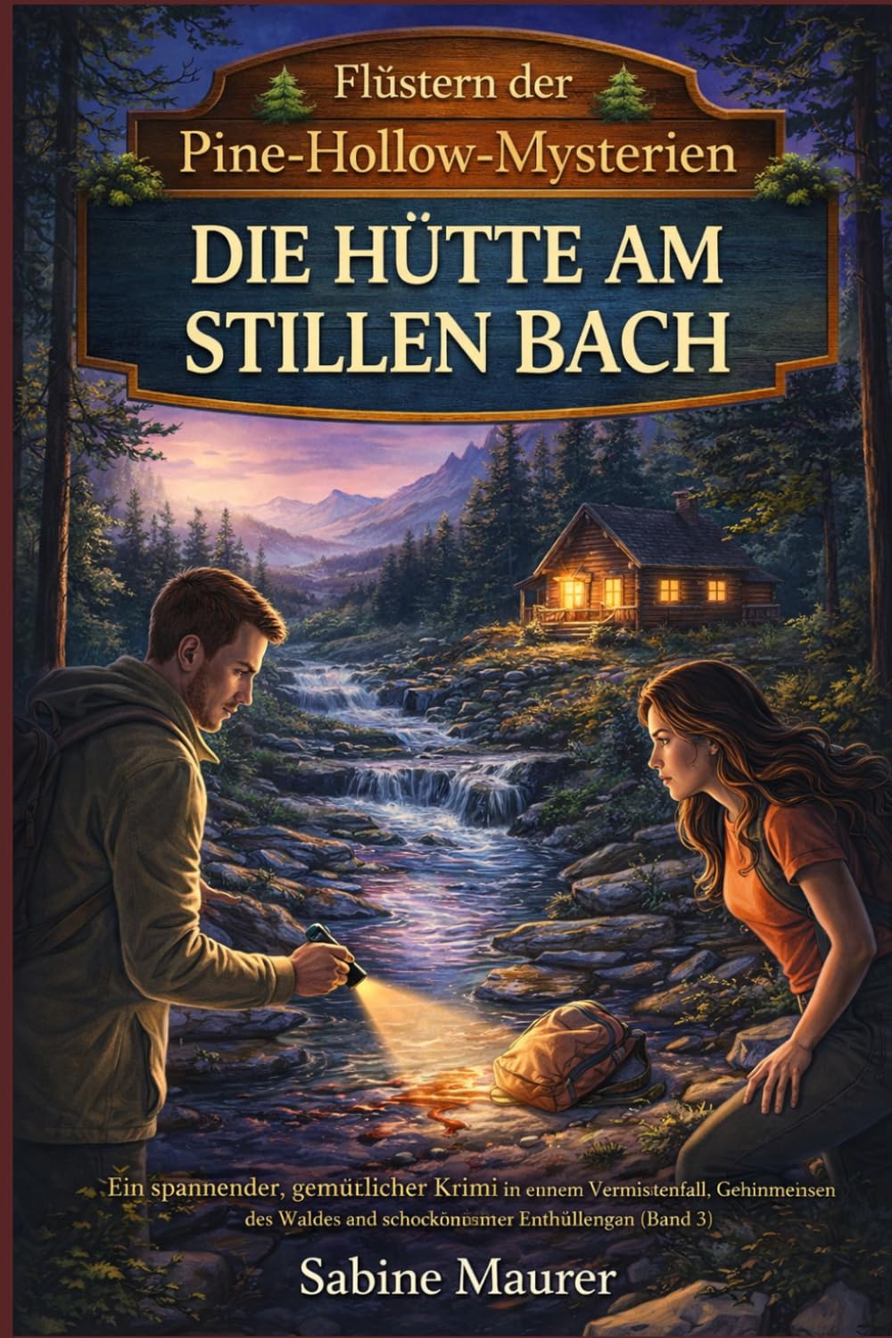 DIE HÜTTE AM STILLEN BACH: Ein spannender, gemütlicher Krimi mit einem Vermisstenfall, Geheimnissen des Waldes und schockierenden Enthüllungen (Band 3) (Flüstern der Pine-Hollow-Mysterien)