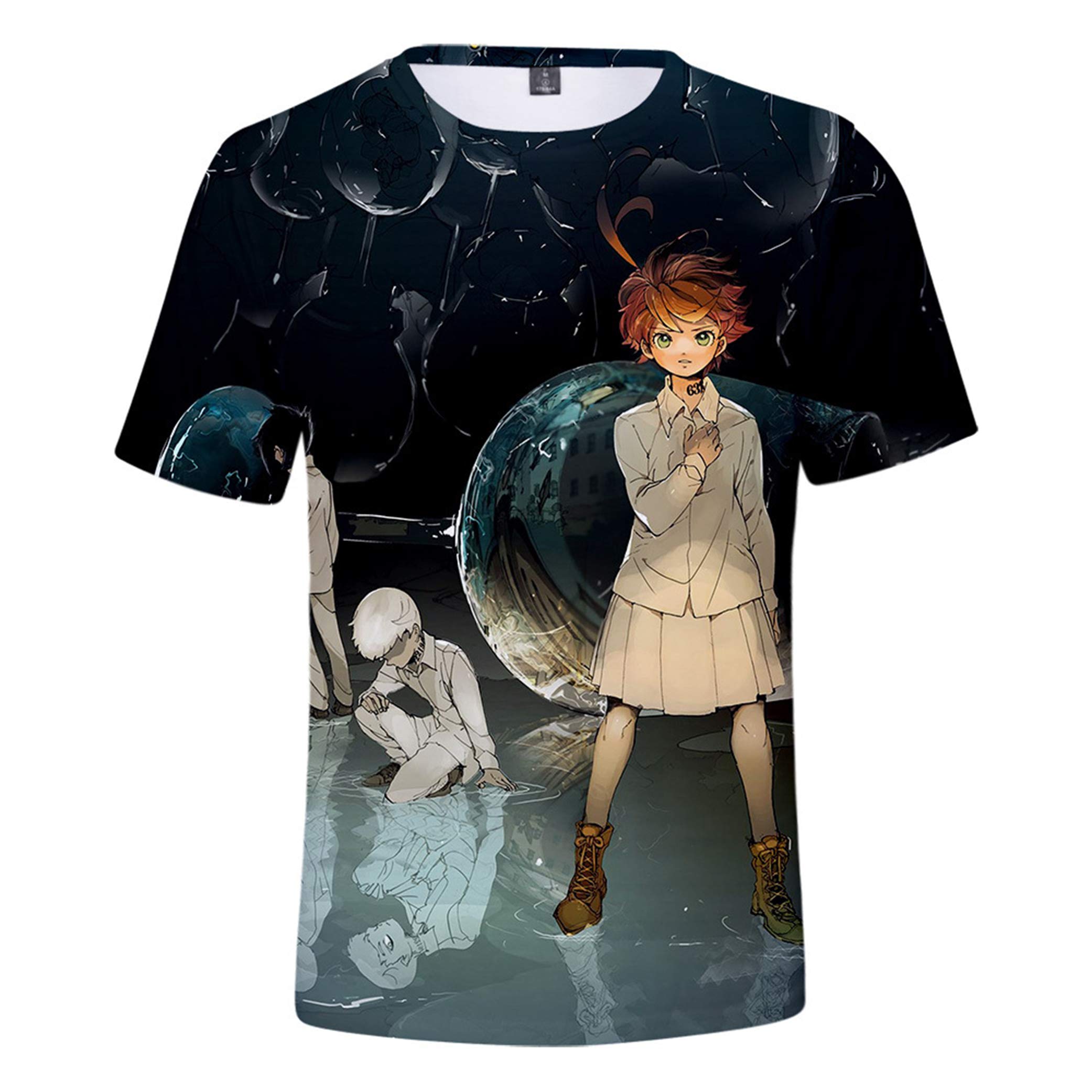 The Promised Neverland Shirt Anime Cosplay T-Shirt Top for Teens Women/Men