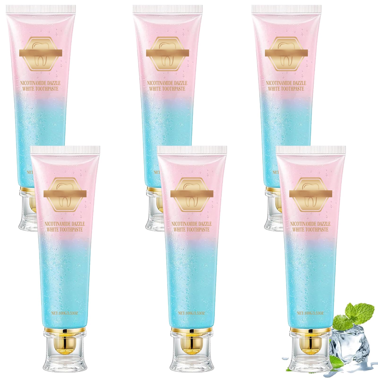Vous Dentifricio, Dentifricio Complete Care, Dentifricio sbiancante naturale dei denti, freschezza a lunga durata, smacchiatore dentifricio naturale delicato per denti sensibili (6 pezzi)