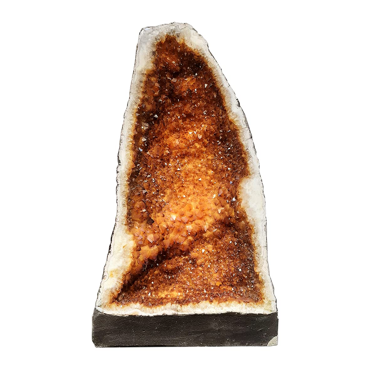 Shubhanjali Citrine Quartz Crystal Cluster Caves,Citrine Geode Specimen Sculpture (20.80 Kg)