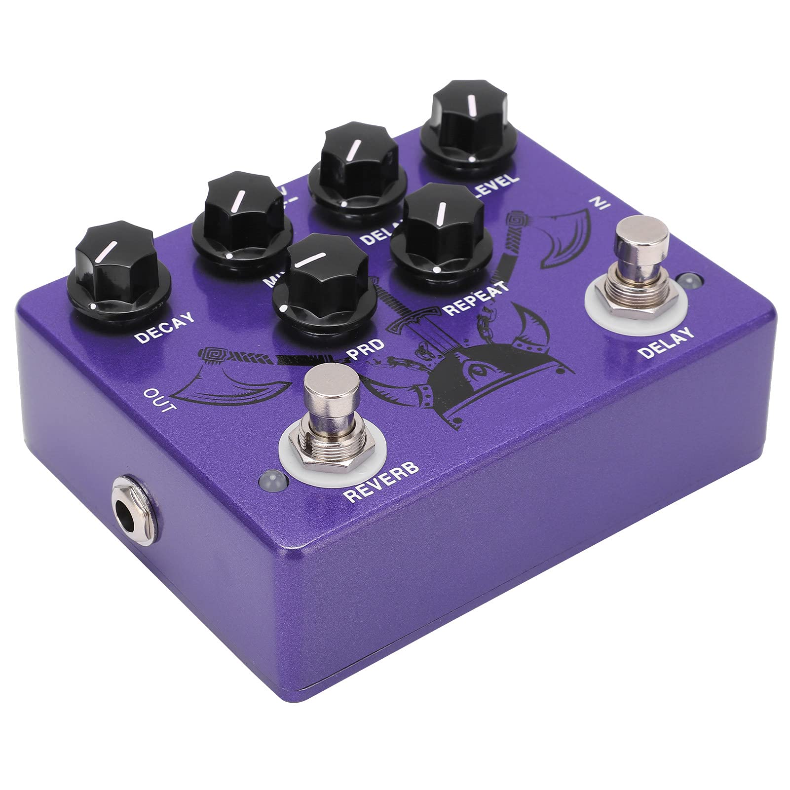 Efekt Gitarowy Reverb Digital Delay dla Urzekających Występów, True Bypass Pojedyncze Akcesorium dla Muzyków i Graczy na Każdym Poziomie Purple Metal