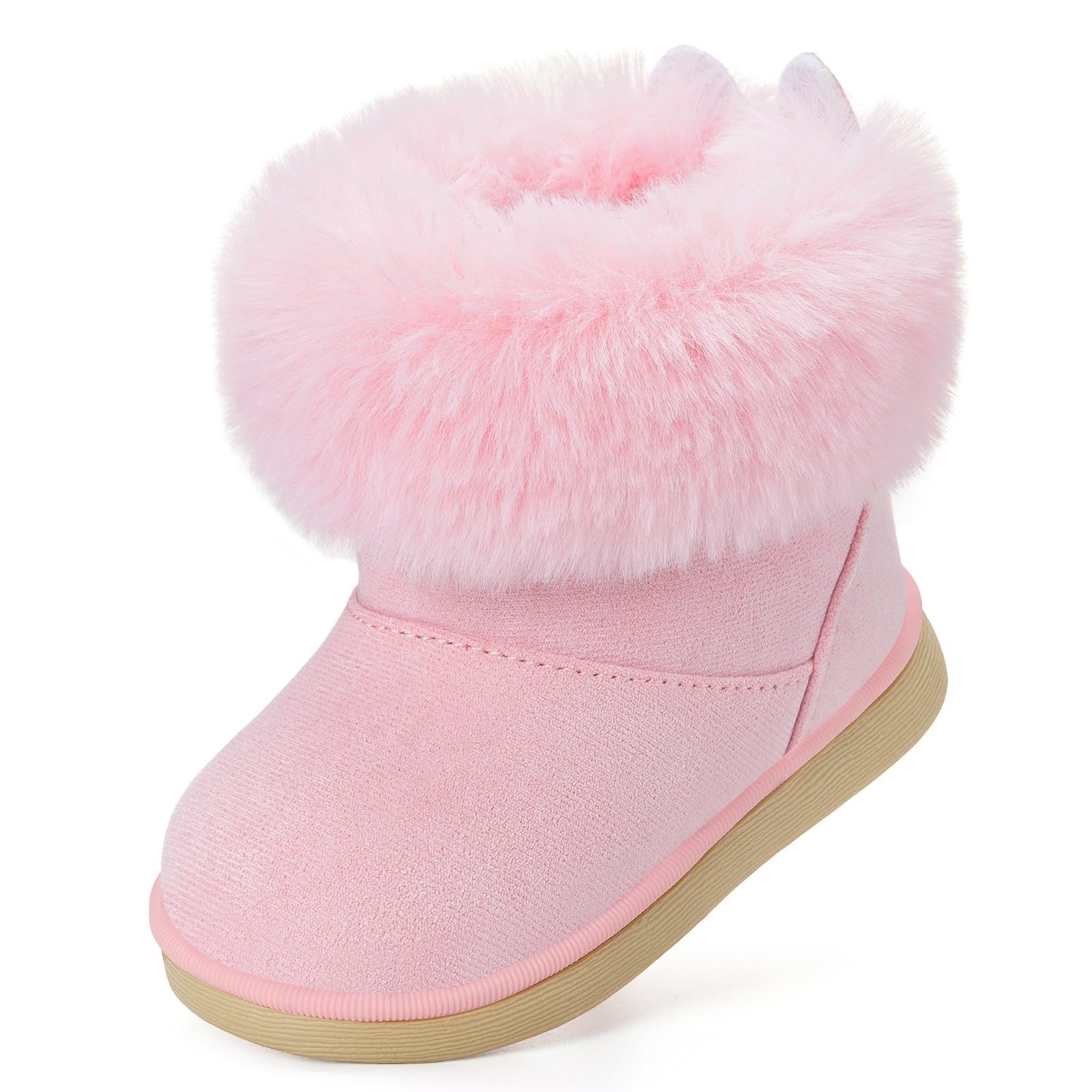 Gaatpot Stivali per Bambine e Ragazze Stivaletti da Neve Ragazzi Fodera Scarpe con Invernali Bambini Stivale con Imbottitura Calda 20-29EU