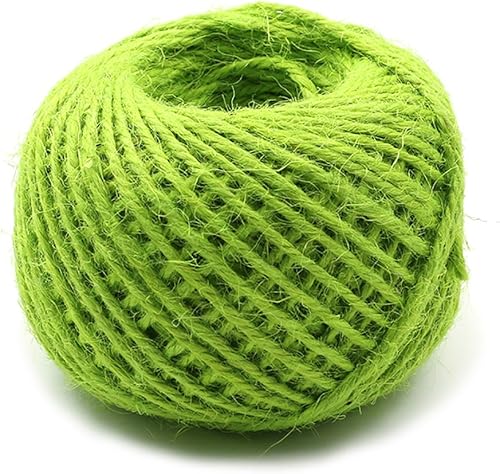 Cuerda de cuerda de yute de 0079in 54 yardas cuerda de cáñamo verde para etiquetas envoltura de regalos de Navidad decoración de boda oficina