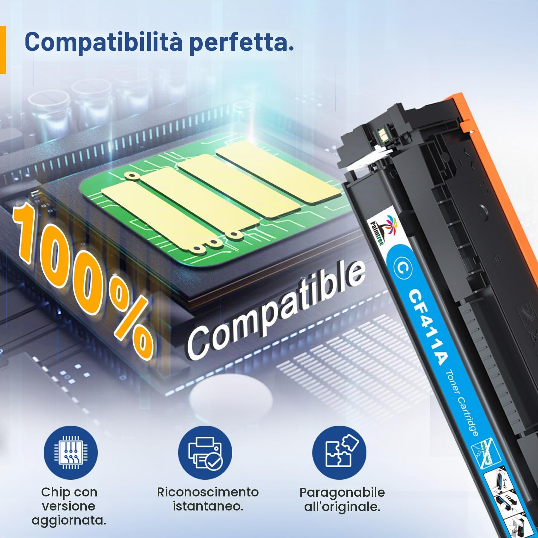 Palmtree Compatibili Cartucce di Toner Sostituzione per HP 410A 410X CF410A per HP Laserjet MFP M477fdw Toner per Color LaserJet Pro MFP M477fdw M477fdn M377dw M452nw M452dn M477fnw M477dw M477