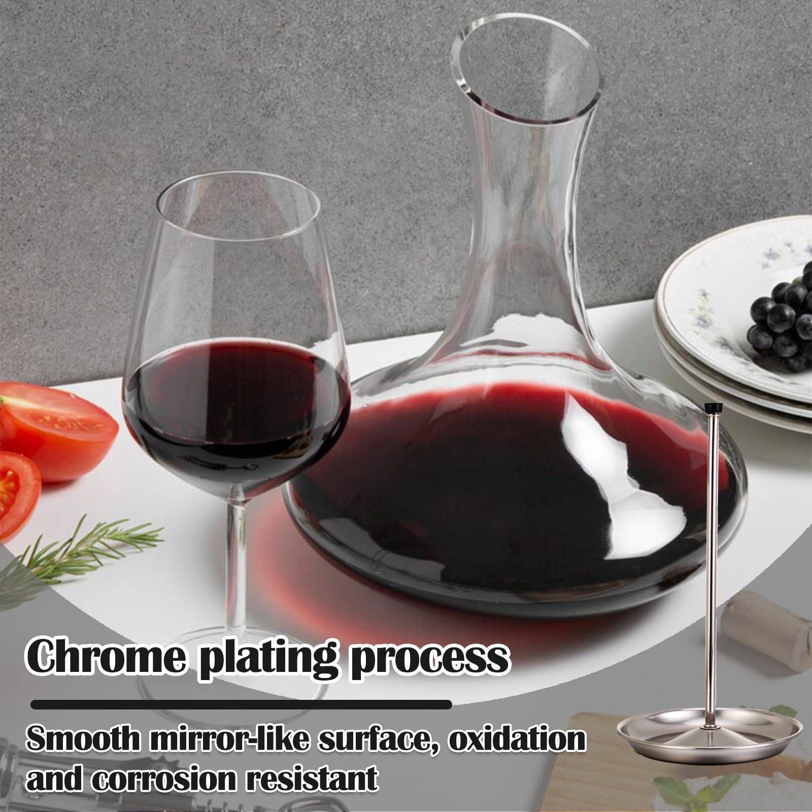 Soporte de Acero Inoxidable para Decantador de Vino Estante de Drenaje