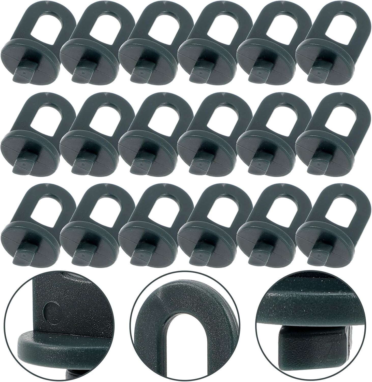 50pcs Greenhouse Fixing Hooks Plastic Support Clips for Shade Nets