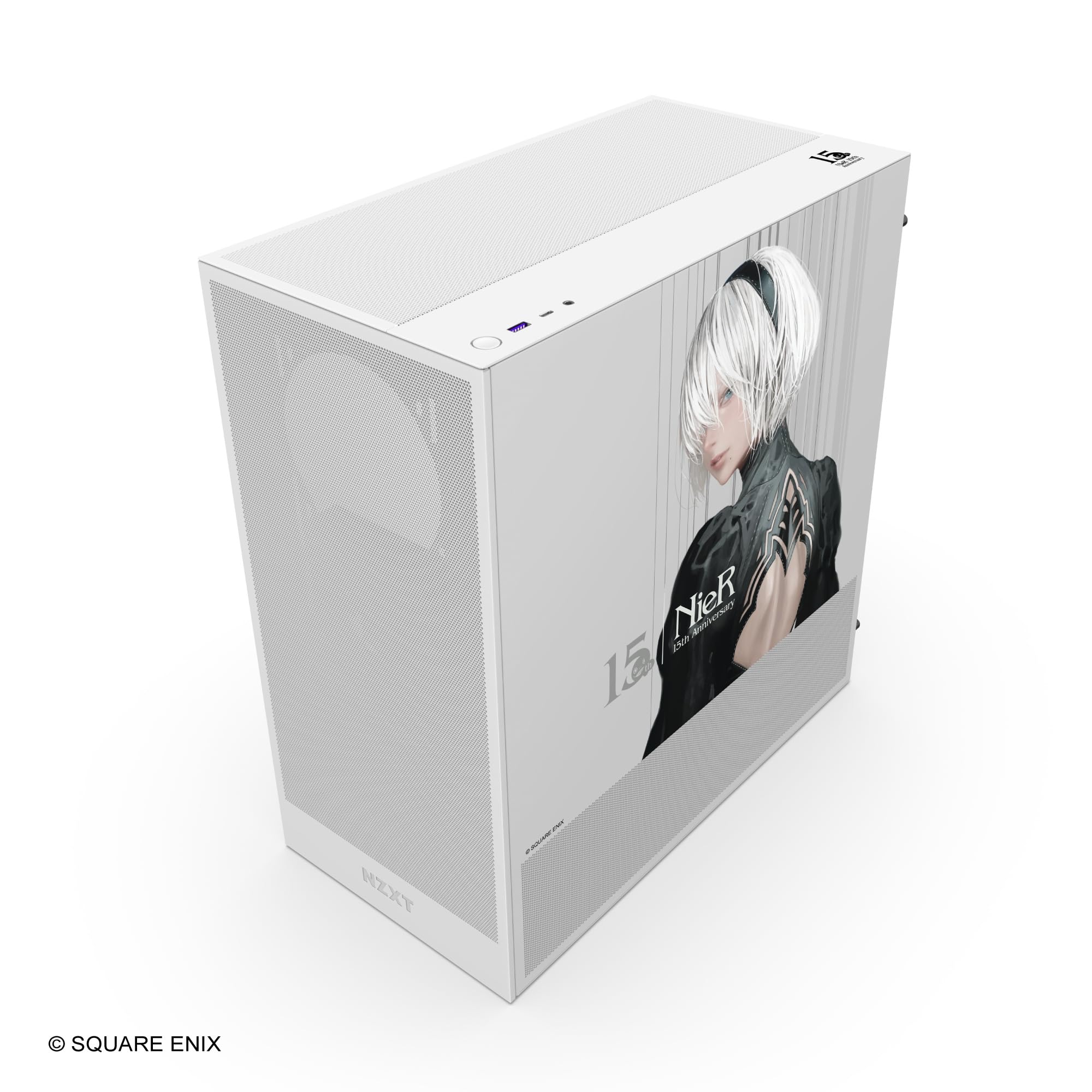 NZXT H5 Flow NieR SQUARE ENIX 15th Anniversary Edition ミドルタワー型PCケース CC-H52FW-SB CS9671 - 5