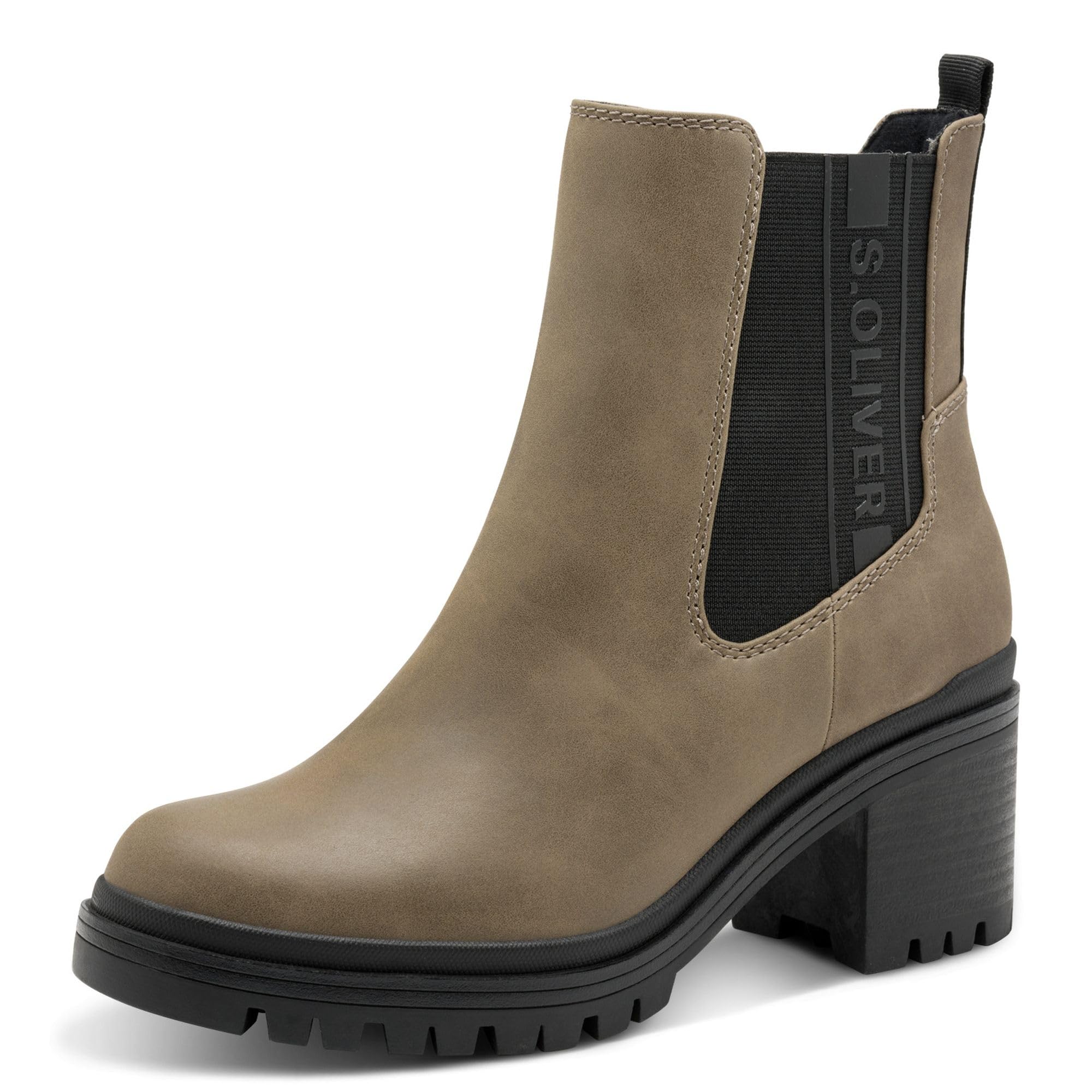 s.Oliver Damen Stiefeletten mit Reißverschluss Blockabsatz