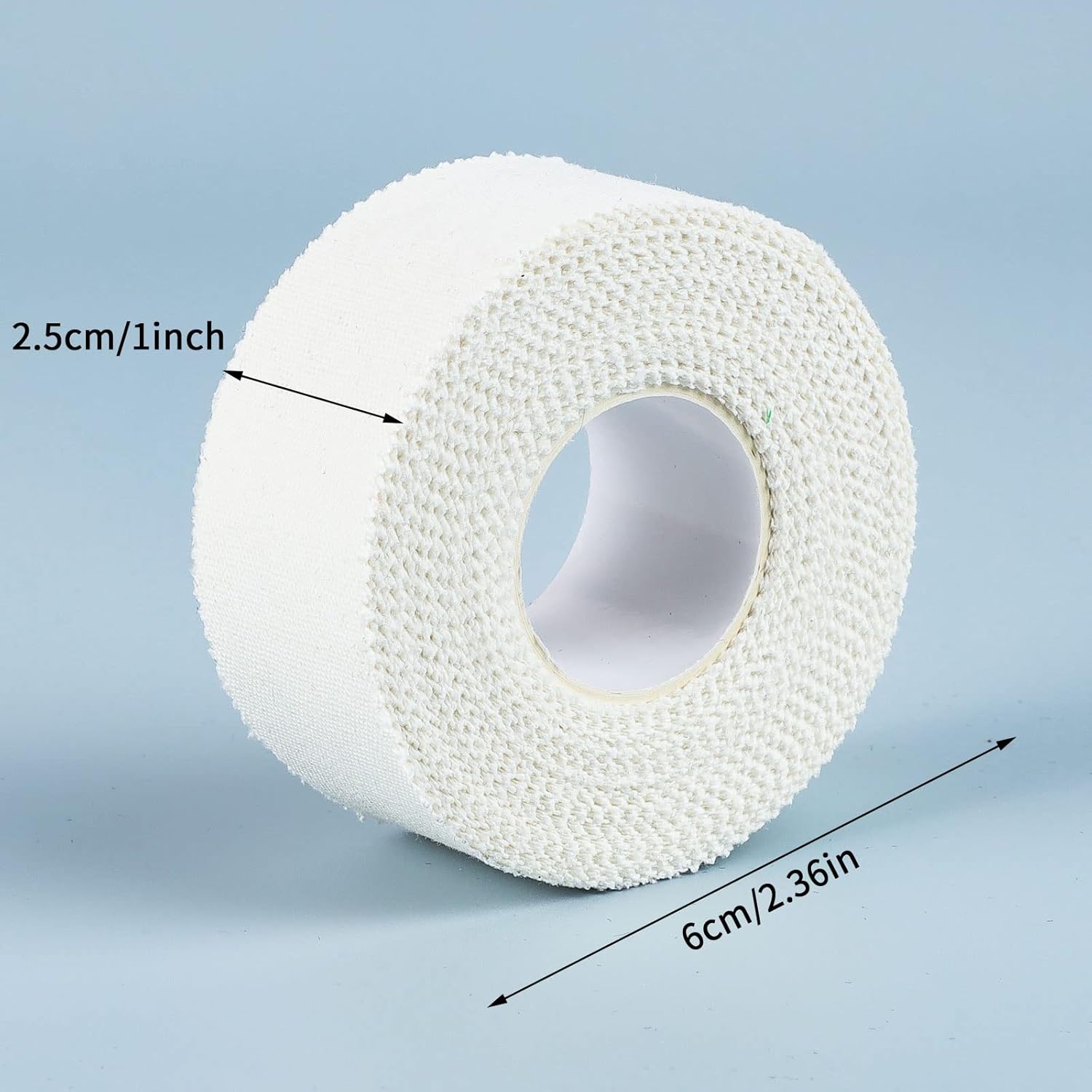 4 Rolls Zinc Oxide Tapes, 10m x 2.5cm Athletic Sports Tape Elastic