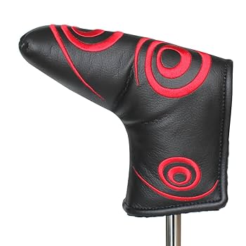 Amazon.co.jp: Craftsman Golf赤い渦巻き ブラック パターカバー