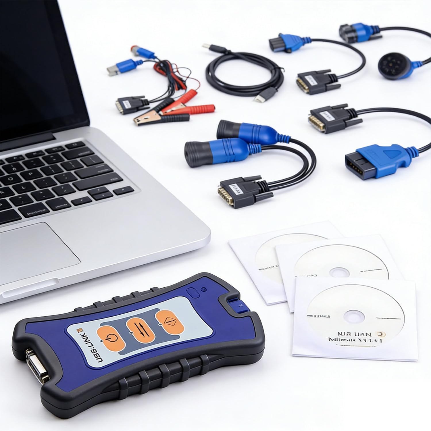 Herramienta de diagnóstico Nexiq USB Link 3 con Cable para Camiones de Alta Resistencia, escáner diésel para excavadoras universales - para informes de Mantenimiento y gestión