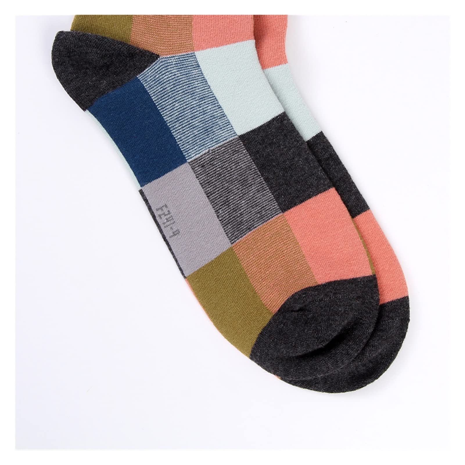 5 par bawełniane skarpetki męskie Skarpety męskie Skarpety Męskie Rozmiar 39-45 (Color : Stripe)
