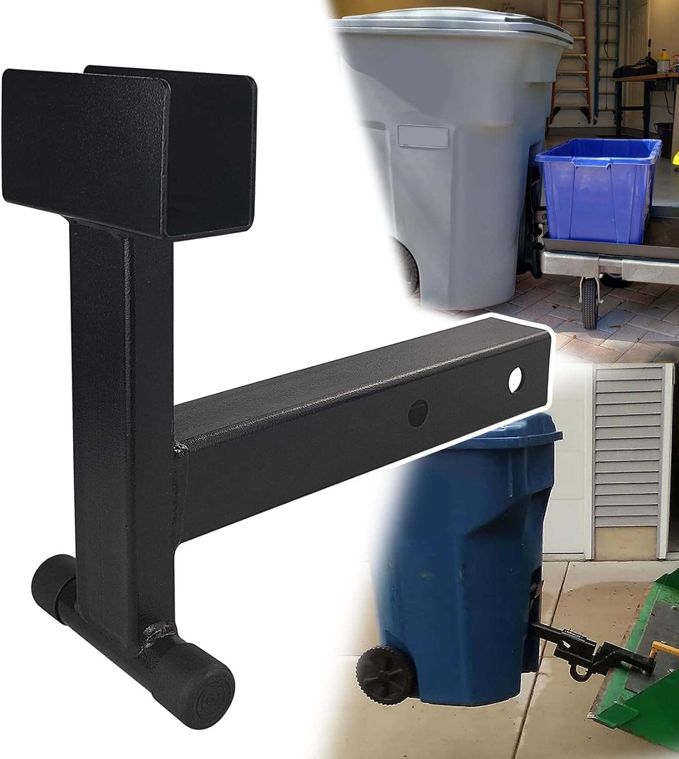 VIAGL 2 inch Trash Can Hauler Grabber Hitch Reciever,Trash Tow Truck