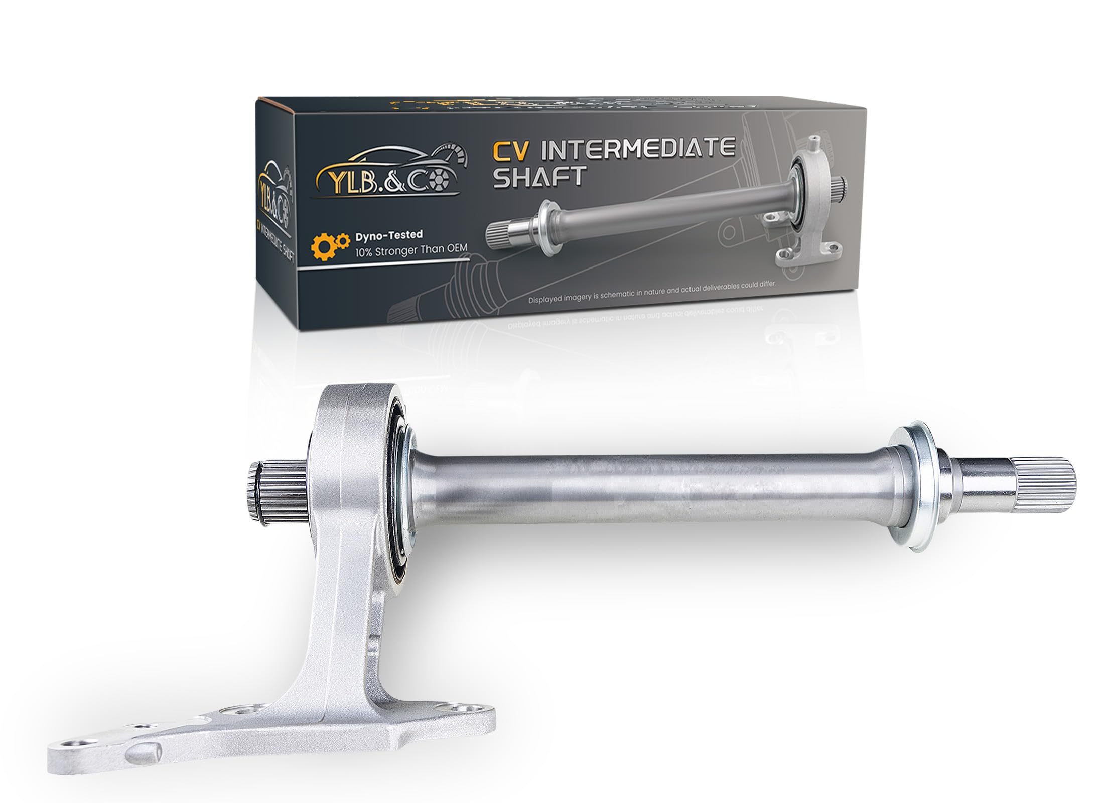 44500-TF0-Y00 CV Intermediate Shaft Compatible with Honda Fit Base Fit Sport Fit EV 2009 2010 2011 2012 2013, Replaces 44500TF0Y00 Axle Half Shaft