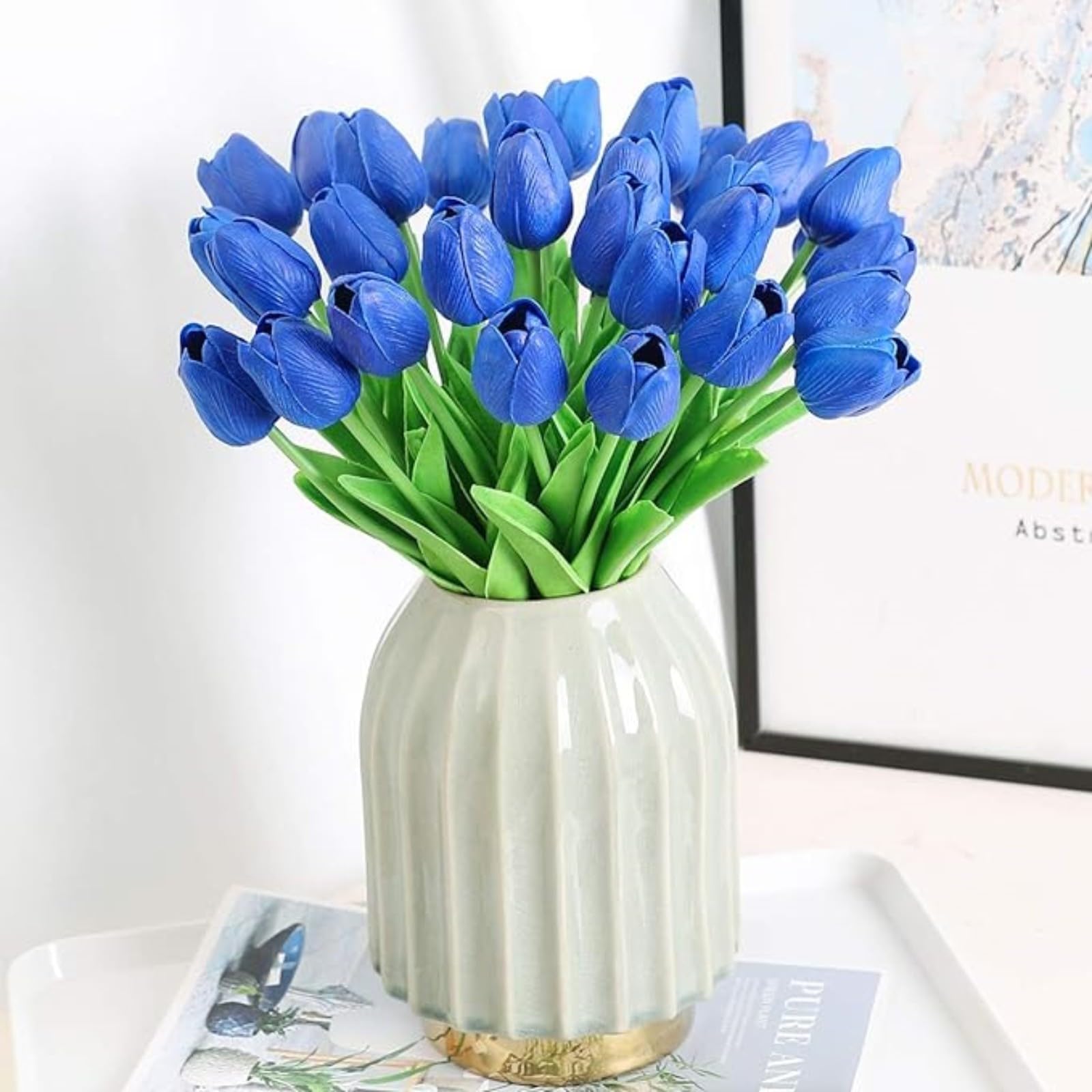 Tulip Bulbs,Flowering Rhizome,Hardy,Excellent Display,Greening Flower,Tulip Tubers UK,Cut Flowers,Good for Containers,Flowering Root,Perennial,Iridescent,Balcony Garden Bulbs.-5Bulbs-G โ image 1