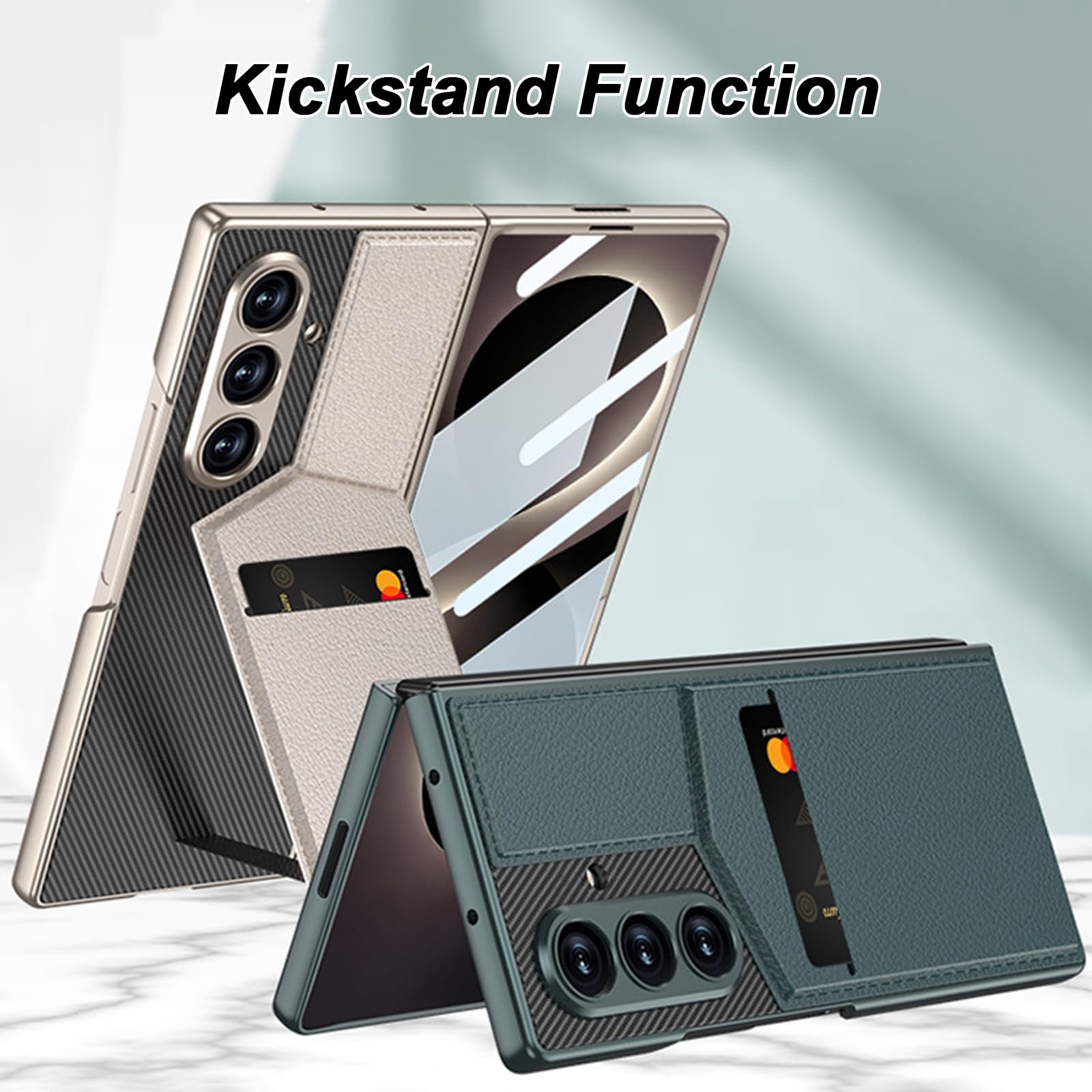Portafoglio Custodia per Samsung Galaxy Z Fold 8 Ultra, Sottile Pelle
