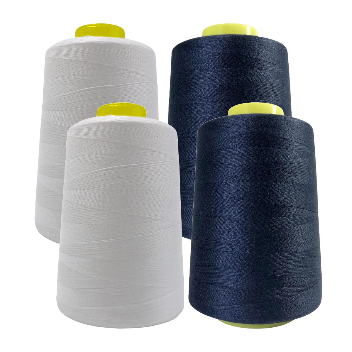 4 Sewing Thread Spools (4500 Meters/roll), High Strength Polyester Thread, Thread Spools for Sewing Work, (5000Y 1013238)
