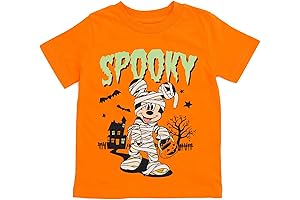 Kids Halloween Orange Spooky T-Shirt