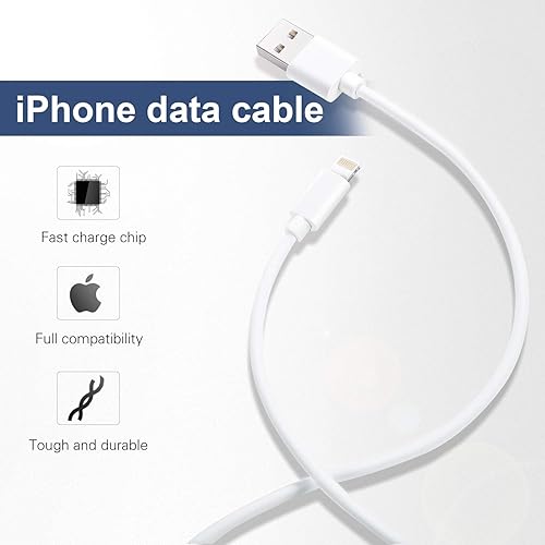 Miniatura 2 de Sundix Cargador para iPhone, paquete de 6 cables Lightning de 3 pies, cable de carga compatible con iPhone 14/13/12/12Pro/12ProMax/11/11Pro/11Pro