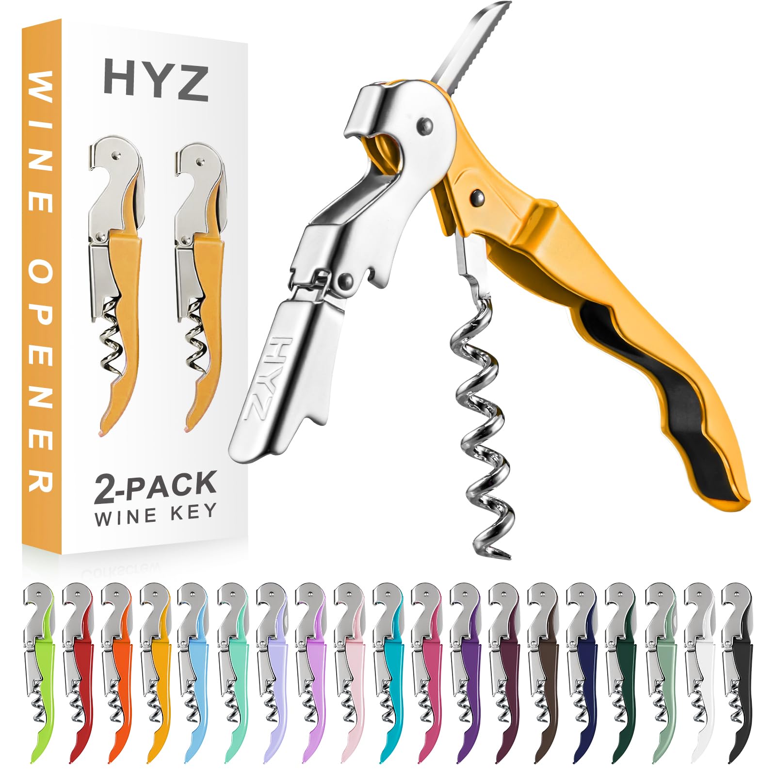 HYZ Wine Opener - Professional Waiter Corkscrew -29