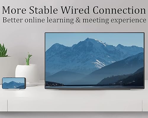 Miniatura 8 de Adaptador Ethernet USB 3.0 a Gigabit RJ45 101001000Mbps USB 3.0 macho a RJ45 hembra adaptador de red LAN (con cable macho RJ45 de red Cat7 de 6.6