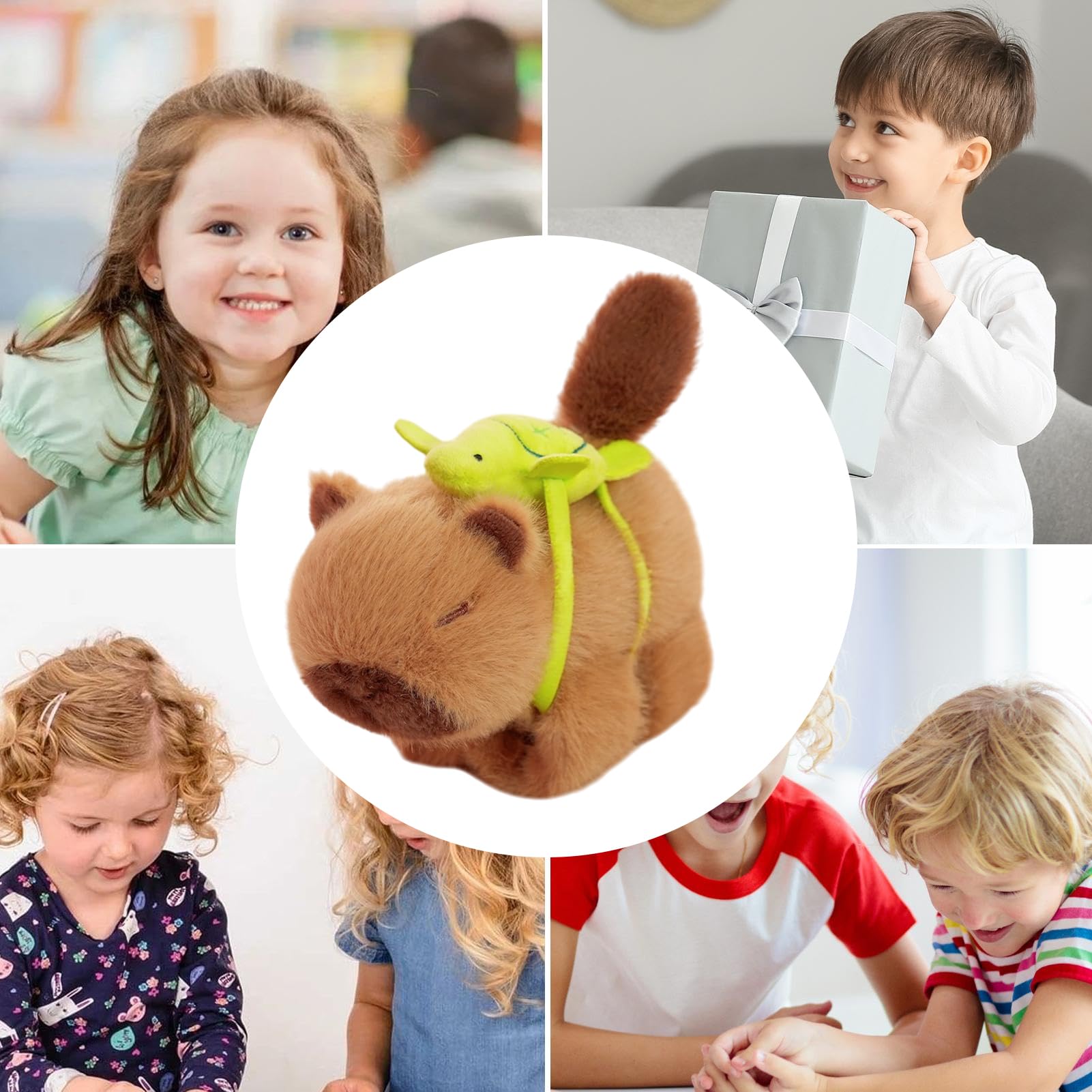 Braccialetti Schiocco Animali Per Bambini – Peluche Capibara Con Ali, Regalo Divertente Per Ragazzi E Ragazze