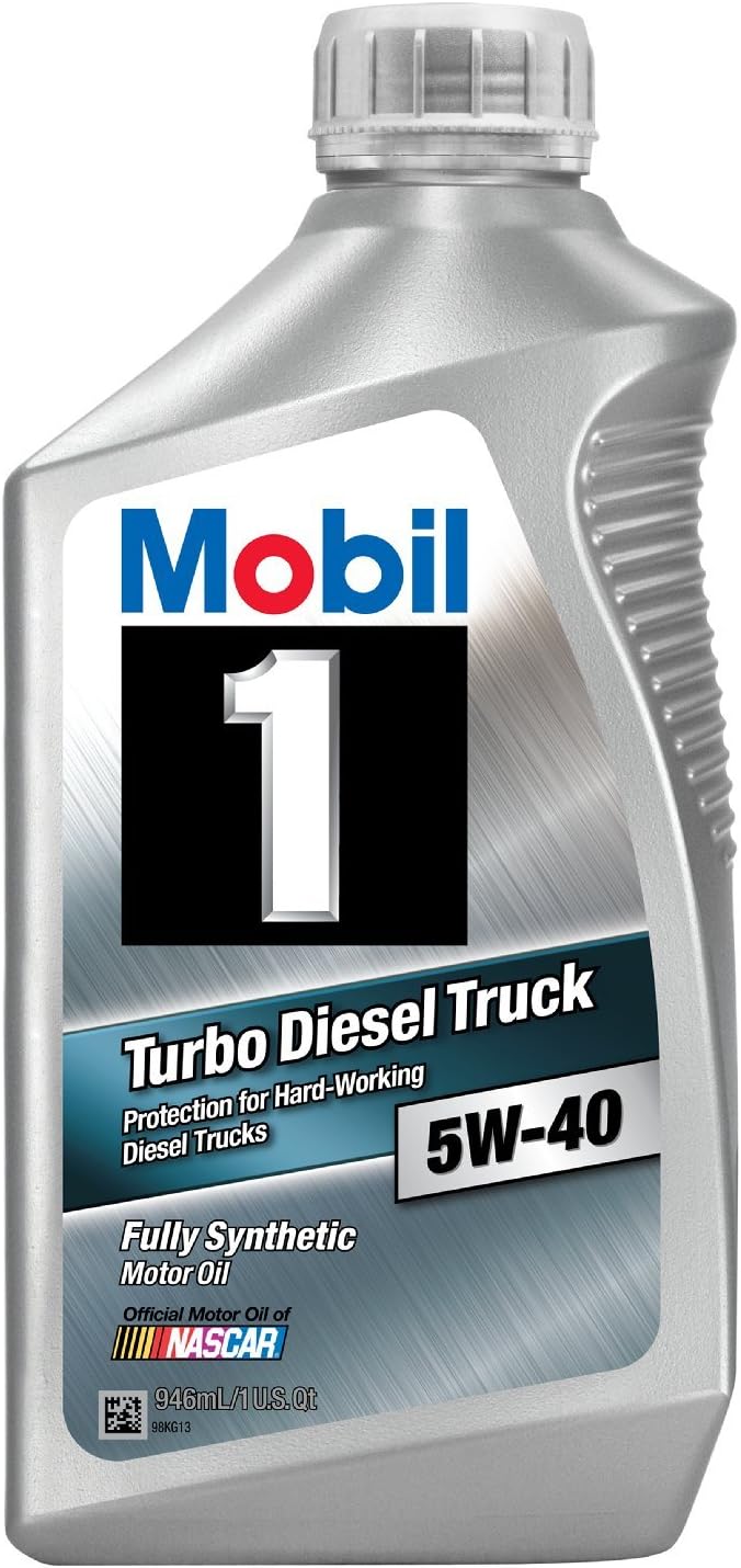 1 44986 5W-40 Turbo Diesel Truck Synthetic Motor Oil - 1 Quart (Pack of 6)