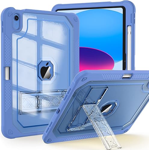 ZoneFoker Funda para iPad de 10 generación de 109 pulgadas 2022 resistente a los golpes con soporte para lápices funda translúcida de 109 pulgadas
