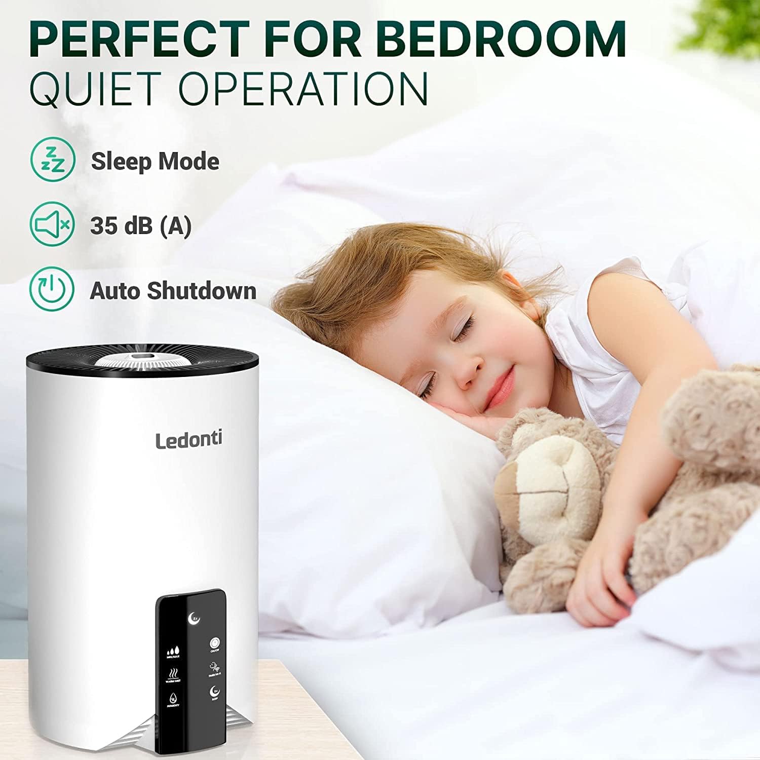 Top Fill Ultrasonic Cool & Warm Mist Air Humidifiers