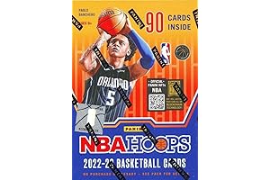 2023-2024 Panini NBA Hoops Basketball Blaster Box of Packs (90 Cards) with Exclusive Inserts