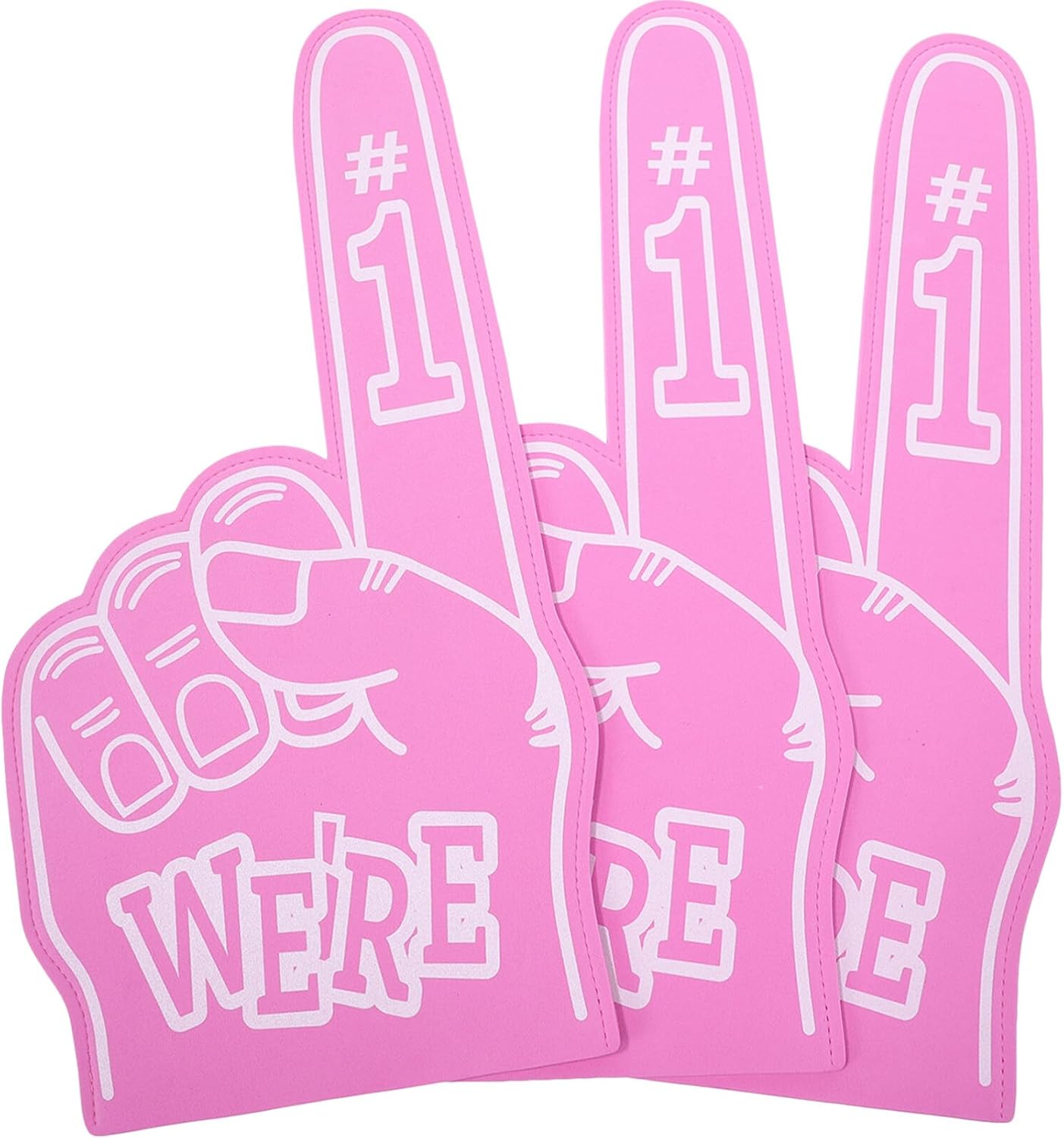 Yardwe 3pcs Giant Foam Finger Number 1 Universal Foam Hand