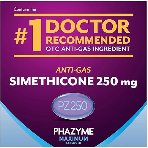 Miniatura 5 de Phazyme Alivio de gases y hinchazón de máxima resistencia, funciona en minutos, 36 geles rápidos (paquete de 6)