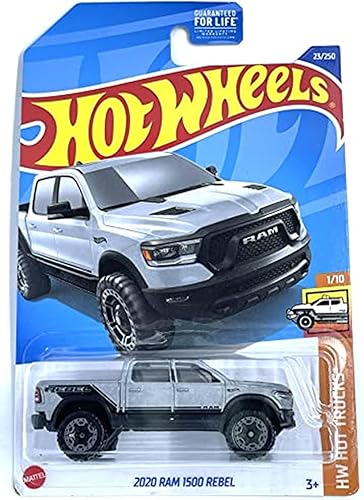 Hot Wheels 2022 - 2020 RAM 1500 Rebel - 23/250 [Plateado/Negro] HW Hot Trucks 1/10