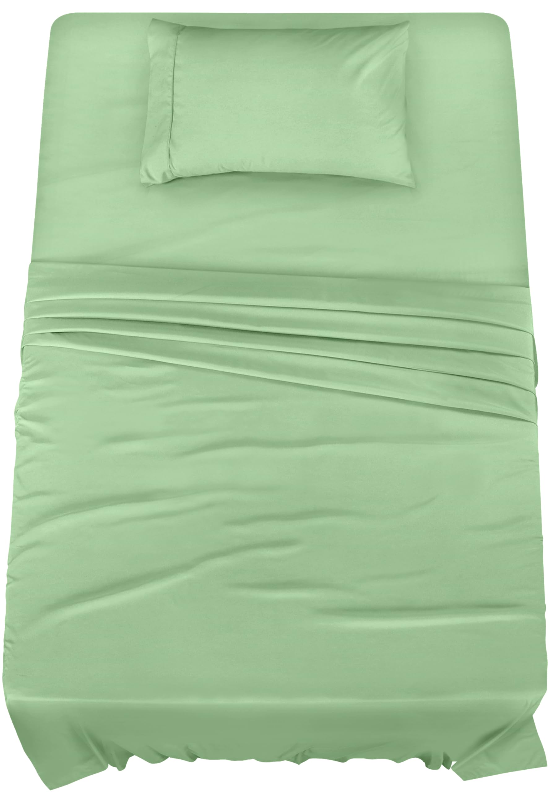 Utopia Bedding Twin XL Sheet Set – 3 Piece Bed Sheets for Twin XL Size Bed, Soft and Breathable Microfiber, Includes 1 Fitted Sheet, 1 Flat Sheet and 1 Pillowcase (Sage)