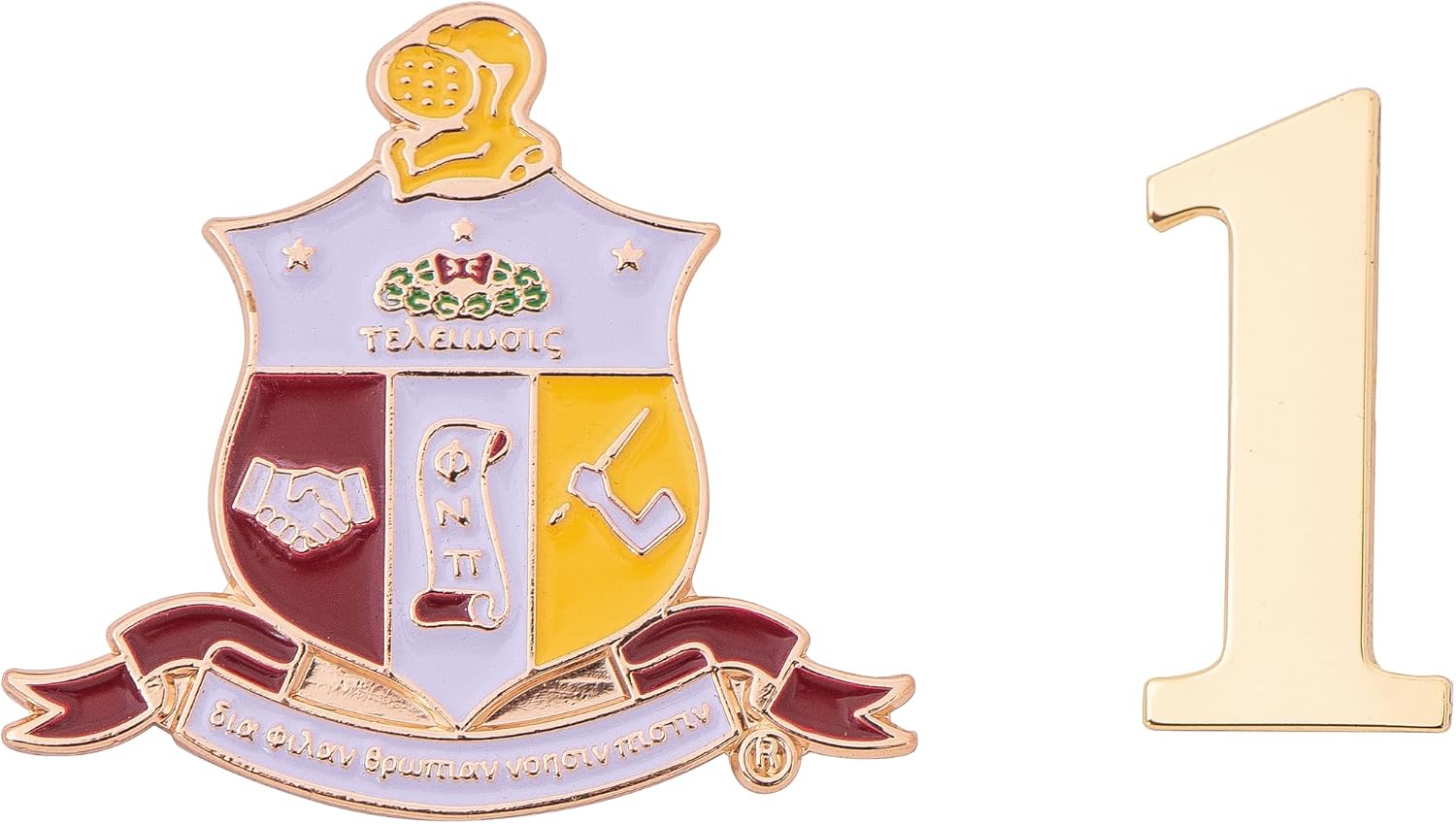 Desert Cactus Kappa Alpha Psi Metal Lapel Pin Enamel Finish