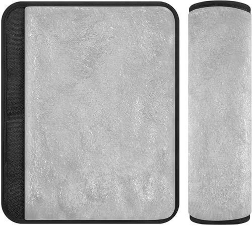 Miniatura 1 de Cojines de cinturón de seguridad suaves para adultos plateados, protector de cinturón de seguridad, acolchado para cinturón de seguridad
