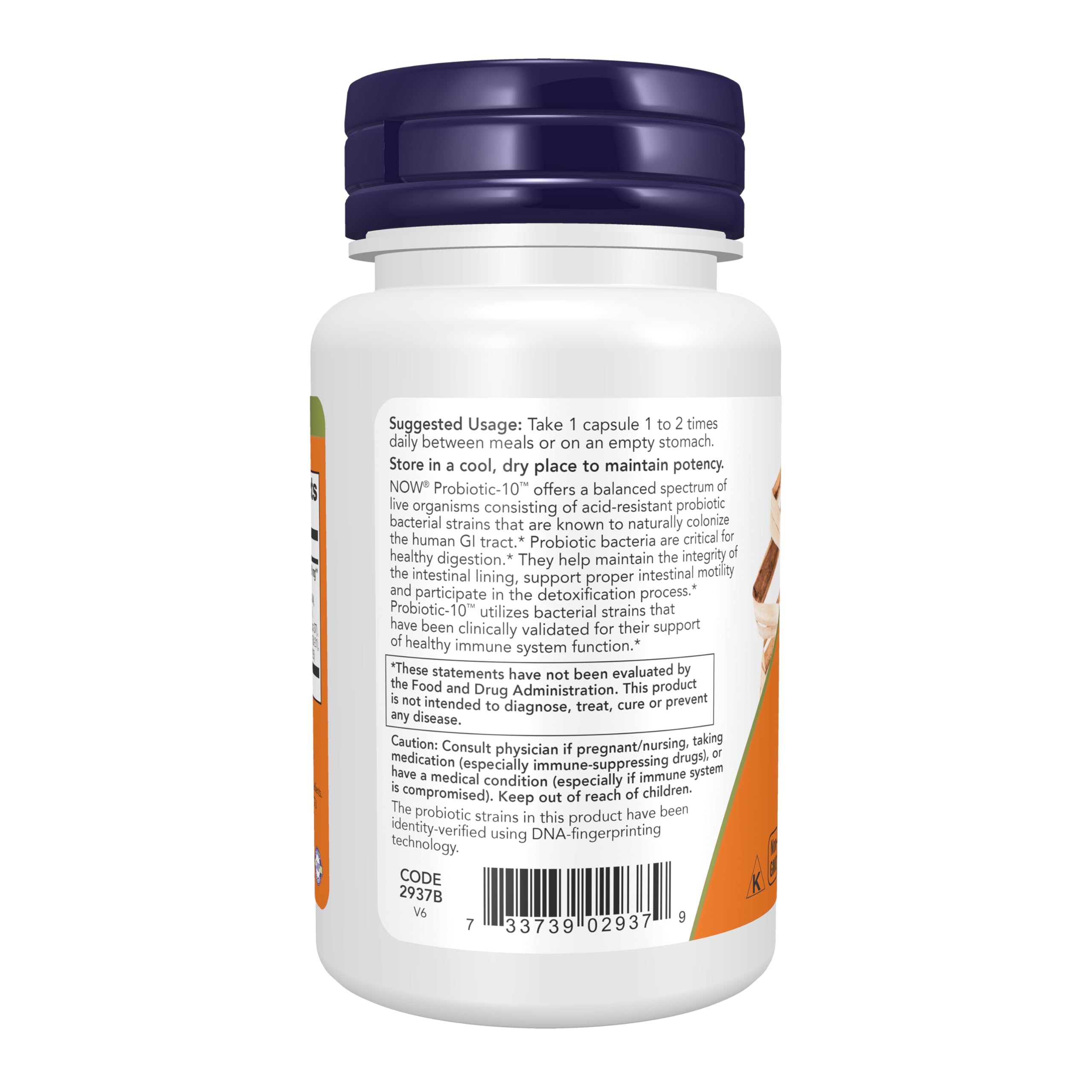 NOW Supplements, Probiotic-10™, 25 Billion, with 10 Strains, 30 Veg Caps — Amazon image 3