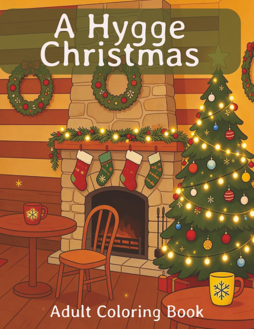 A Hygge Christmas Adult Coloring Book: Premium Coloring Book for a Cozy Hygge Christmas | 8.5x11 inches | 40 Images... Perfect for Holiday Gifts and Relaxation