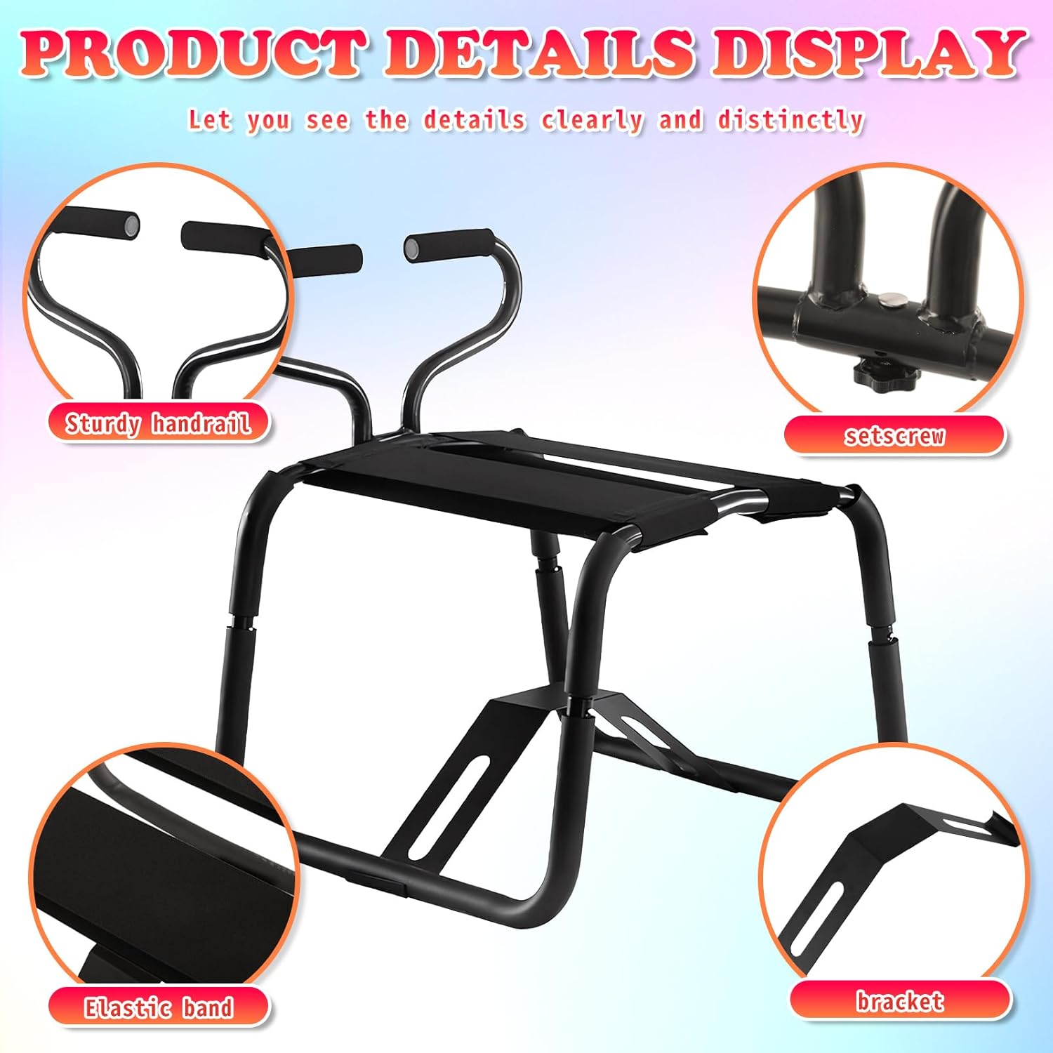 Sex Chair, Sex Bench, Sex Stool – Adjustable Dildo Chair & Sex Seat for Couples, Ergonomic Sex Rocker Versatile Sex Furniture for Bedroom, Riding Sex Toy, Bouncing Sex Chair