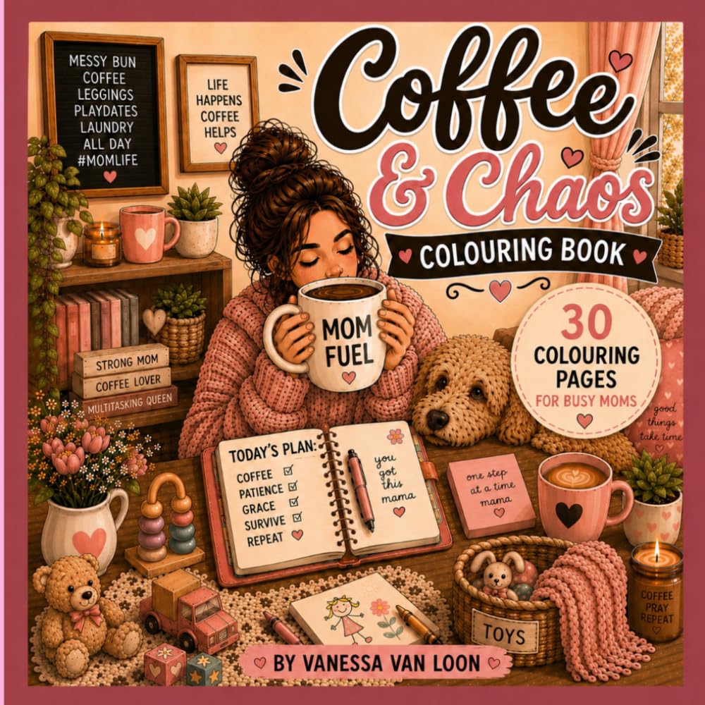 Coffee & Chaos Colouring Book
