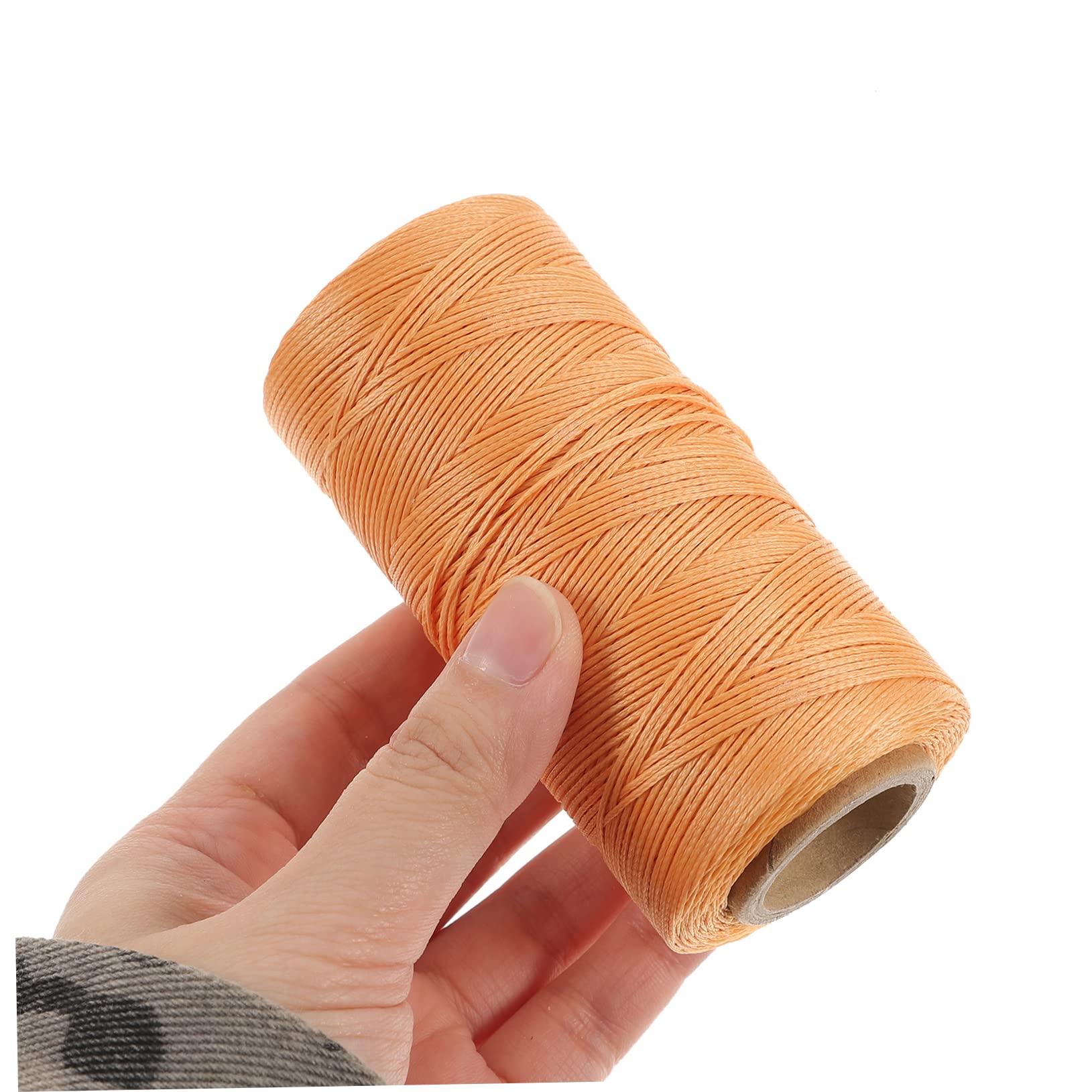 Ciieeo Hilo Encerado para Coser Cuero 0,8mm 3piezas de Poliéster para Pulseras y Artículos de Cuero, Adecuado para Encuadernación y Costura Artesanal Color Aleatorio