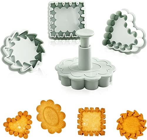 3D Jam Cookie Cutter, 3D Flower Biscuit Cutters Chocolate Sandwich