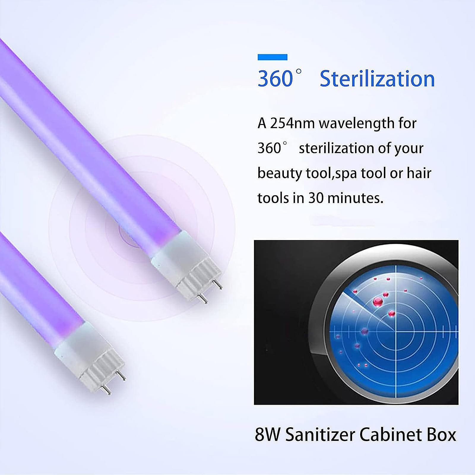 Armario de Desinfección UV, Esterilizador UV, Caja de desinfección UV LED, Esterilizadores para herramientas de uñas, Esterilizador con temporizador
